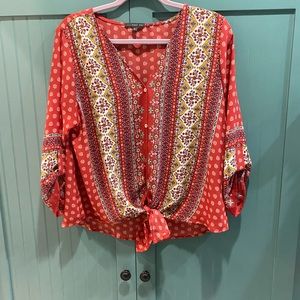 West Kei reddish blouse